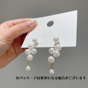 ピアス レディース スタッドピアス パール調 フェイクパール 存在感 キャッチピアス 大きめ 上品 華やか ホワイト おしゃれ プレゼント ギフト エレガント 大人 女子