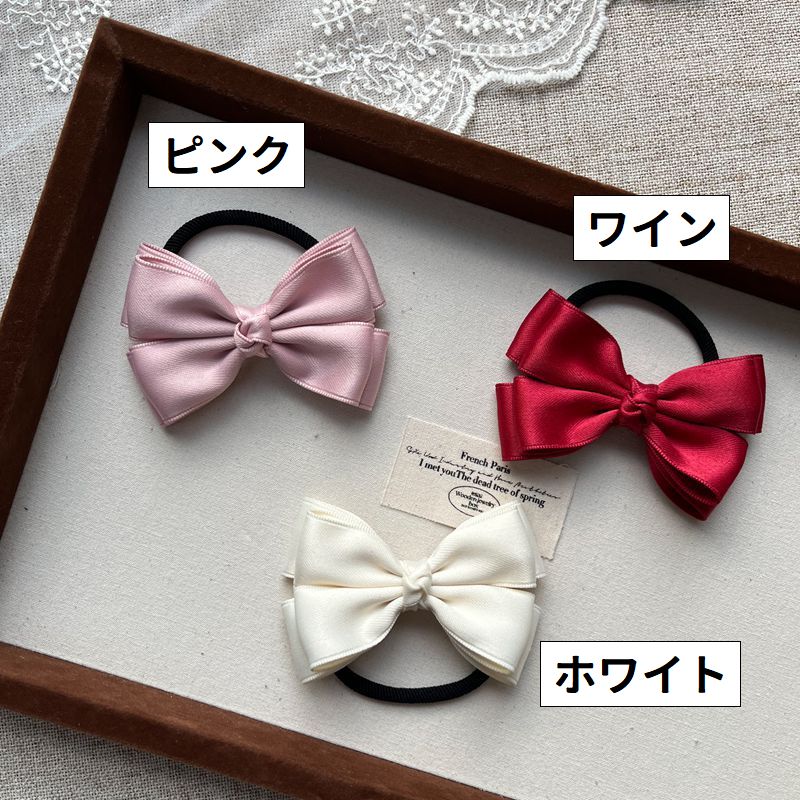 ヘアゴム 髪ゴム リボン レディース 女性用 ヘアアクセサリー 商品画像5