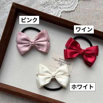 ヘアゴム 髪ゴム リボン レディース 女性用 ヘアアクセサリー 商品画像5