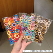 ヘアゴム 100個セット 髪ゴム ヘアアクセサリー キッズ 子供用 レディース ミニ かわいい カラフル 髪留め まとめ髪 髪飾り ヘアアレンジ リングゴム おしゃれ