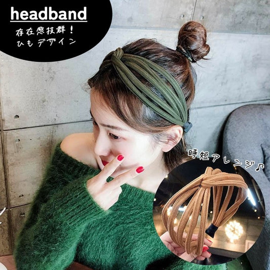 カチューシャ レディース 女性 ヘアアクセサリー 幅広 ワイド 商品画像