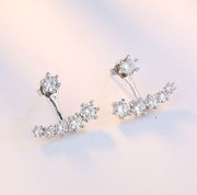 バックキャッチピアス スタッドピアス レディース アクセサリー 耳飾り ラインストーン キラキラ シルバーカラー 女性 婦人 可愛い おしゃれ ギフト プレゼント 贈り物 記念日 誕生日 ファッション小物 服飾小物