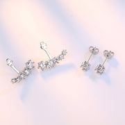 バックキャッチピアス スタッドピアス レディース アクセサリー 耳飾り ラインストーン キラキラ シルバーカラー 女性 婦人 可愛い おしゃれ ギフト プレゼント 贈り物 記念日 誕生日 ファッション小物 服飾小物