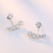 バックキャッチピアス スタッドピアス レディース アクセサリー 耳飾り ラインストーン キラキラ シルバーカラー 女性 婦人 可愛い おしゃれ ギフト プレゼント 贈り物 記念日 誕生日 ファッション小物 服飾小物