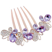 コーム レディース ヘアアクセサリー 髪飾り ビジュー キラキラ ラインストーン 蝶々 上品 きれいめ ゴージャス かわいい おしゃれ 女性 大人女子