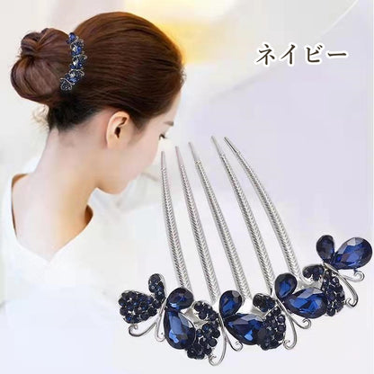 コーム レディース ヘアアクセサリー 髪飾り ビジュー キラキラ 商品画像2