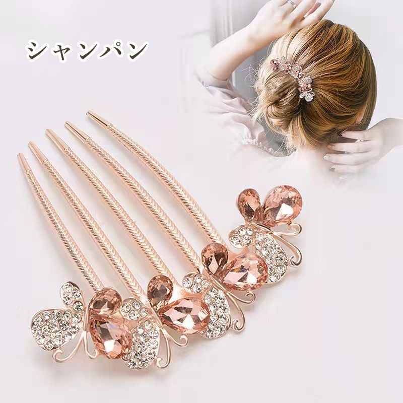 コーム レディース ヘアアクセサリー 髪飾り ビジュー キラキラ 商品画像4