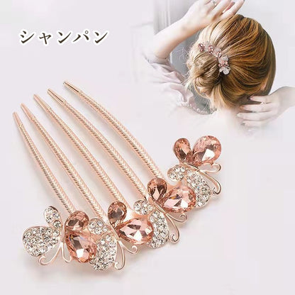 コーム レディース ヘアアクセサリー 髪飾り ビジュー キラキラ 商品画像4