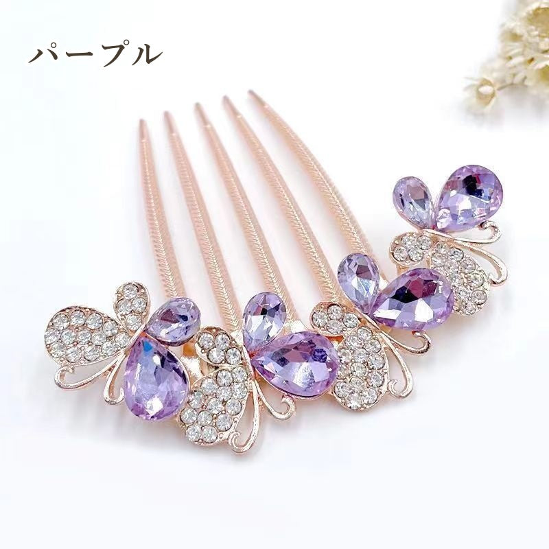 コーム レディース ヘアアクセサリー 髪飾り ビジュー キラキラ 商品画像5