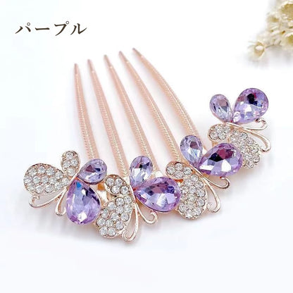 コーム レディース ヘアアクセサリー 髪飾り ビジュー キラキラ 商品画像5