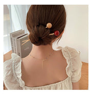 簪 かんざし レディース 女性 ヘアアクセサリー ヘアアレンジ まとめ髪 ストレートタイプ 丸 ボール型 ラウンド ツヤ 上品 おしゃれ シンプル 着物 和装