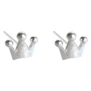 スタッドピアス 両耳用 レディース アクセサリー 女性用 小粒 小さめ シンプル 王冠 クラウン おしゃれ かわいい 上品 フェミニン オフィス お出かけ デート カジュアル デイリー ギフト プレゼント 贈り物 普段使い 婦人用