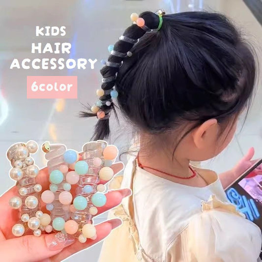 ヘアワイヤー ワイヤーポニー キッズ 子供用 ヘアアクセサリー 髪飾り 商品画像