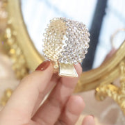 ヘアクリップ おしゃれ テールクリップ ヘアアクセサリー レディース 髪留め かわいい ラインストーン ポニーテール 髪飾り