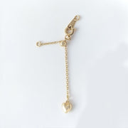 アジャスターチェーン エンドパーツ ブレスレット ネックレス 延長 ハート 6cm カンタン調節 接続金具 フック留め具 ゴールドカラー シルバーカラー チャーム アクセサリー 手芸 ハンドメイド
