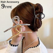 バンスクリップ ヘアクリップ 大きめ 大きい ビッグ レディース ヘアアクセサリー 金属製 メタル 華奢 髪留め 髪飾り まとめ髪 ヘアアレンジ 幾何学 おしゃれ 女性らしさ 大人女子 大人 仕事