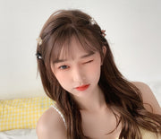 ヘアクリップ ミニバンスクリップ レディース 女性 ヘアアクセサリー 髪留め 髪飾り フラワー お花 パール調 フェイクパール ヘアアレンジ おしゃれ かわいい ファッション小物