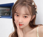 ヘアクリップ ミニバンスクリップ レディース 女性 ヘアアクセサリー 髪留め 髪飾り フラワー お花 パール調 フェイクパール ヘアアレンジ おしゃれ かわいい ファッション小物