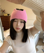 ヘアバンド ヘッドバンド ニット レディース 女性 ヘアアクセサリー 洗顔 化粧 猫耳 ネコ耳 耳付き 動物 アニマル 無地 単色 かわいい キュート