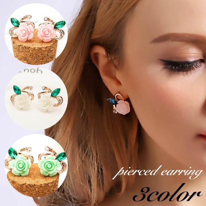 ピアス スタッドピアス レディース 女性 アクセサリー 薔薇 商品画像