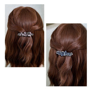 バレッタ バレット 髪留め レディース 女性 ヘアアクセサリー ファッション雑貨 ラインストーン 蝶 バタフライ ちょうちょ フラワー お花 シルバーカラー ブルー ブラック レッド 華やか 可愛い キュート フェミニン ガーリー おしゃれ