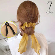 ヘアゴム 髪ゴム レディース 女の子 ヘアアクセサリー リボン 透け感 髪飾り まとめ髪 ヘアアレンジ ポニーテール ガーリー かわいい 上品 おしゃれ