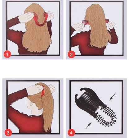 ヘアクリップ テールクリップ 挟むだけ 髪留め ポニーテール ヘアアクセサリー 商品画像3