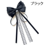 バレッタ ヘアクリップ 単品 リボン レース ヘアアクセサリー レディース 女性用 髪飾り 髪留め まとめ髪 ヘアアレンジ かわいい おしゃれ デイリー お出かけ 普段使い ファッション小物