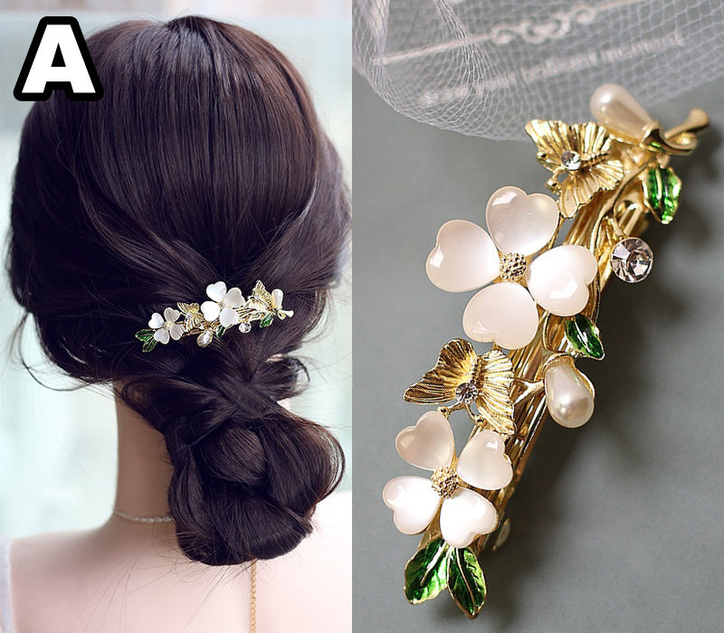 バレッタ ヘアアクセサリー レディース 女性 花 フラワー 商品画像4
