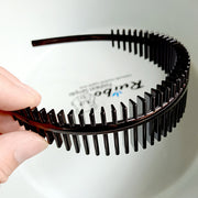 カチューシャ コーム付き 太コーム ヘアアクセサリー くし付き レディース メンズ 髪留め 髪飾り ヘアアレンジ まとめ髪 前髪上げ 男女兼用 おしゃれ かわいい 立体感 洗顔 メイク 女性用 男性用