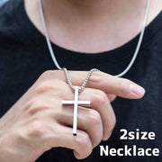 ネックレス ペンダント アクセサリー メンズ 男性 十字架 クロス チェーン ワンポイント おしゃれ かっこいい カジュアル プレゼント ギフト