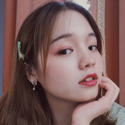 ピアス スタッドピアス 両耳用 アクセサリー レディース 女性 婦人 揺れる ラインストーン ハート 星 かわいい おしゃれ カジュアル ギフト プレゼント 贈り物 ファッション雑貨