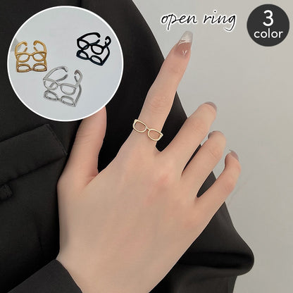 指輪 オープンリング レディース アクセサリー 眼鏡 メガネ 商品画像
