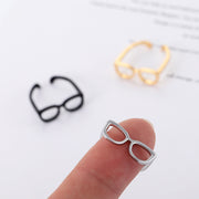 指輪 オープンリング レディース アクセサリー 眼鏡 メガネ めがね ユニーク 面白 個性的 おしゃれ かわいい ギフト プレゼント 贈り物 カジュアル デイリー スタイリッシュ 女性用 ファッション小物