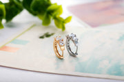 ピアス フープピアス レディーズ アクセサリー 中折れタイプ サークル 両耳用 女性 きれい プレゼント 贈り物 フォーマル 高級感