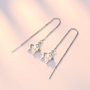 チェーンピアス アメリカンピアス アクセサリー レディース 女性用 スター 星 フェイクパール 揺れる ゆらゆら おしゃれ かわいい プレゼント ギフト 誕生日 記念日 ファッション小物