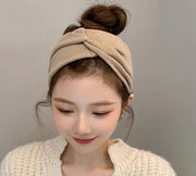 ヘアバンド 幅広 レディース 女性 ヘアアクセサリー クロス ヘッドバンド 髪飾り 髪留め まとめ髪 ヘアアレンジ 無地 カジュアル おしゃれ