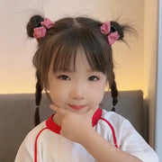 ヘアクリップ 2個セット バンスクリップ 小さめ ミニサイズ 髪留め キッズ 子供用 女の子 リボン ワッフル ラメ レディース ヘアアクセサリー 髪飾り ヘアアレンジ おしゃれ かわいい
