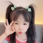 ヘアクリップ 2個セット バンスクリップ 小さめ ミニサイズ 髪留め キッズ 子供用 女の子 リボン ワッフル ラメ レディース ヘアアクセサリー 髪飾り ヘアアレンジ おしゃれ かわいい