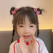 ヘアクリップ 2個セット バンスクリップ 小さめ ミニサイズ 髪留め キッズ 子供用 女の子 リボン ワッフル ラメ レディース ヘアアクセサリー 髪飾り ヘアアレンジ おしゃれ かわいい