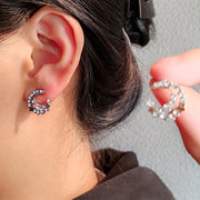 ピアス スタッドピアス レディース 女性 アクセサリー 月 ラインストーン 星 かわいい おしゃれ シンプル お出かけ ファッション雑貨 ファッション小物 プレゼント