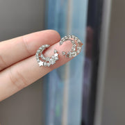 ピアス スタッドピアス レディース 女性 アクセサリー 月 ラインストーン 星 かわいい おしゃれ シンプル お出かけ ファッション雑貨 ファッション小物 プレゼント
