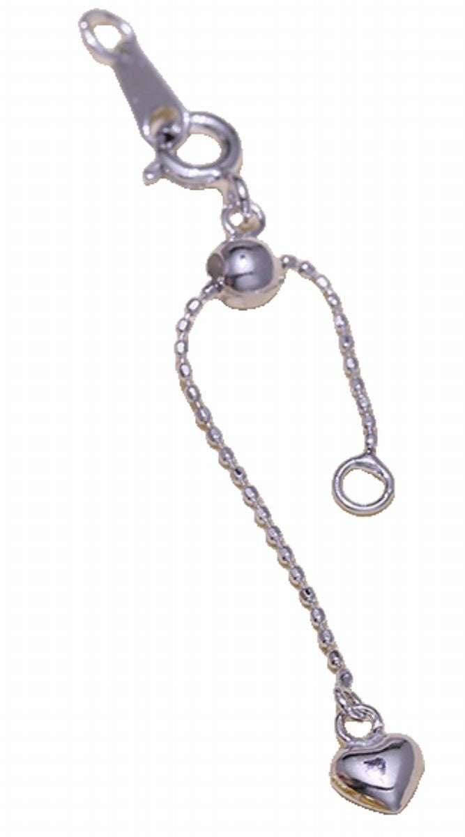 アジャスターチェーン 延長チェーン 6cm ネックレスアジャスター アクセサリーパーツ 長さ調節 シルバー バリエーション画像
