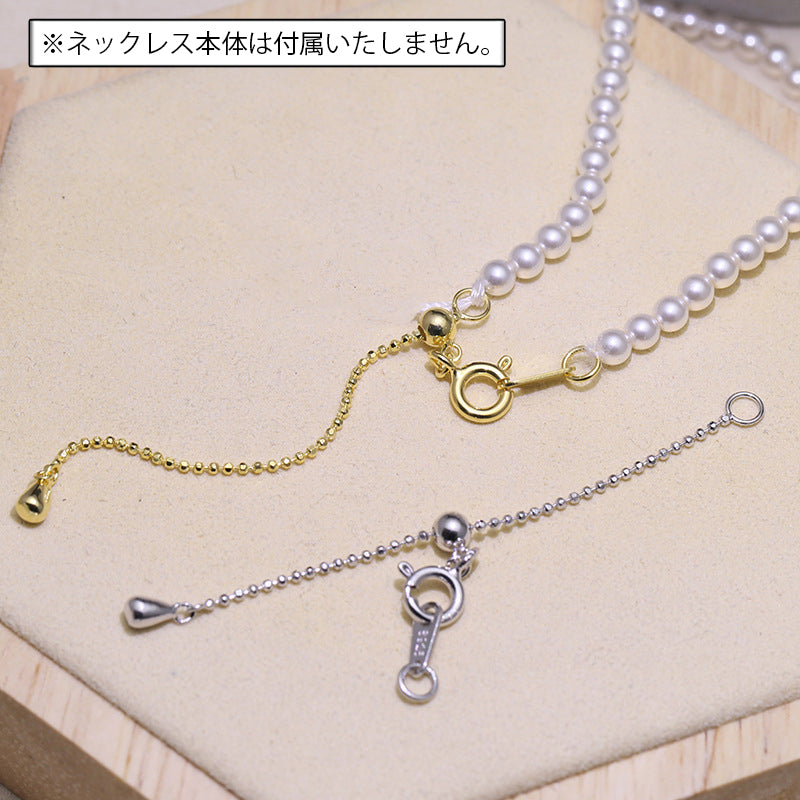 アジャスターチェーン 延長チェーン 6cm ネックレスアジャスター アクセサリーパーツ 長さ調節 商品画像2