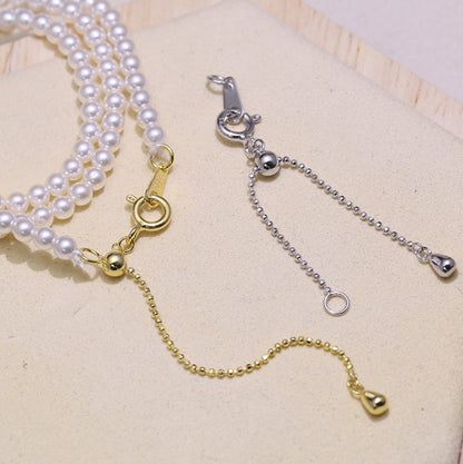 アジャスターチェーン 延長チェーン 6cm ネックレスアジャスター アクセサリーパーツ 長さ調節 商品画像4