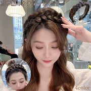 カチューシャ 三つ編み レディース 女性用 婦人 ヘアアクセサリー みつあみ パーツ C型ヘアバンド おしゃれ かわいい 普段使い お出かけ フォーマル プレゼント ギフト ワンポイント 楽ちん 通勤 大人 成人式