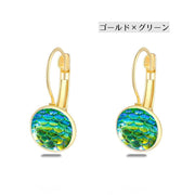 ピアス アクセサリー 両耳用 キャッチレス 鱗 ウロコデザイン レディース 女性 シンプル おしゃれ 丸型 サークル かわいい デイリー ゴールドカラー シルバーカラー 贈り物 プレゼント 誕生日 記念日 婦人用