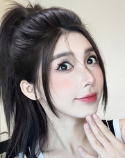 ポイントウィッグ 部分ウィッグ 付け毛 ヘアピース 部分かつら ヘアアクセサリー つむじ 頭頂 ボリュームアップ ナチュラル ヘアアレンジ レディース