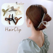 ヘアクリップ バンスクリップ レディース 女性 ヘアアクセサリー クロス 単色 無地 クリア べっ甲柄 髪留め 髪飾り まとめ髪 ヘアアレンジ シンプル 簡単 きれいめ かわいい シンプル ガーリー キュート カジュアル お出かけ 通勤 オフィス カラバリ豊富 ピンク 灰 茶 白 青 緑 黒