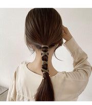 ワイヤーポニー ヘアワイヤー アレンジワイヤー レディース ヘアアクセサリー レザー調 髪飾り 髪留め まとめ髪 ヘアアレンジ 紐 リボン シンプル